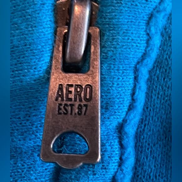 Aeropostale University So. Cal Blue Zip Front Hoodie Sweat Jacket size Medium - Picture 7 of 11
